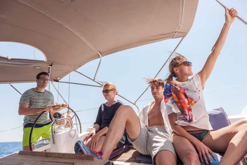 Segeltraining im Mittelmeer