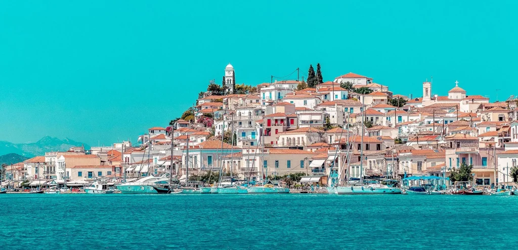Greek port town