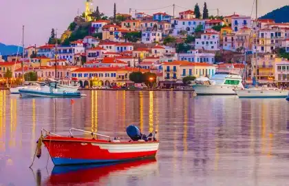 Poros Harbor, Greece